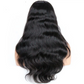 20inch body wave Natural Color 150% density 13X4 100% human hair glueless transparent lace front wig
