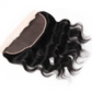 16inch Natural Color 100%brazilian virgin human hair straight lace frontal