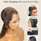 Luxury 6inches Part HD Lace Wig Body Wave Hair New Clean Hairline