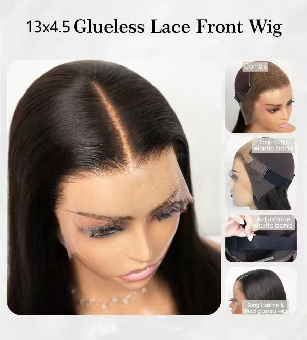 Loose Curly Indian Remy Hair Lace Front Wigs