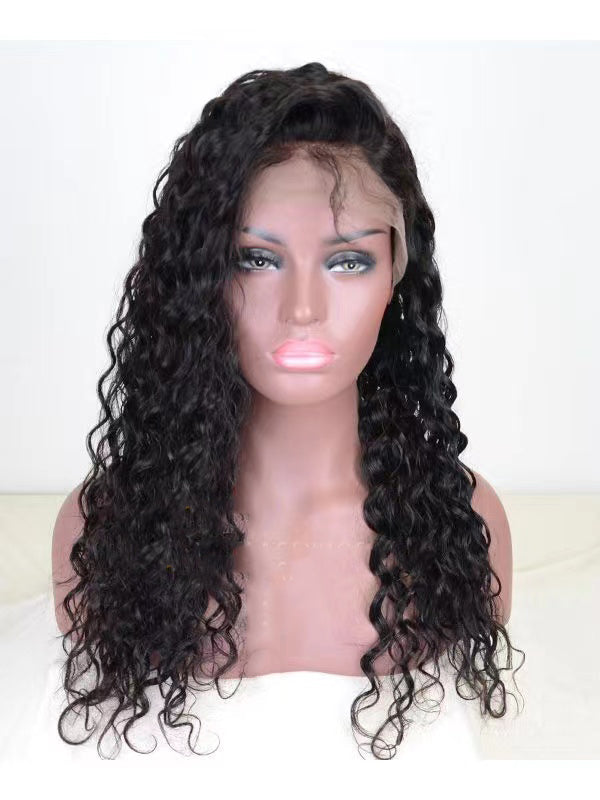 Loose Curly Indian Remy Hair Lace Front Wigs [LSW086]