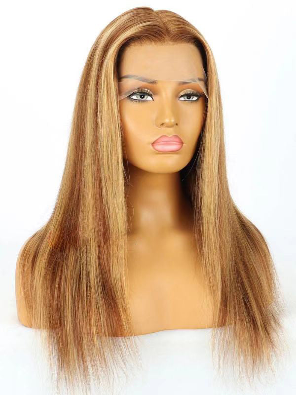 6in-part-honey-brown-highlights-silky-straight-lace-front-wigs-transparent-lacelfw310