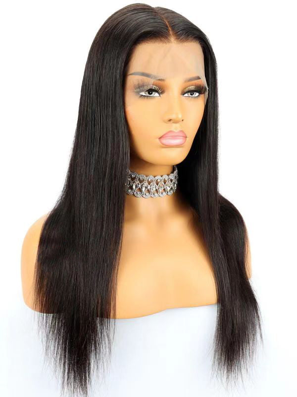 Silky Straight Chinese Virgin Hair Glueless Lace Front Wig [SSW093]