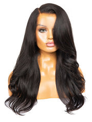 Cindy Yaki Hair Natural Looking Wigs Side Part Human Hair Wig [CNW094]