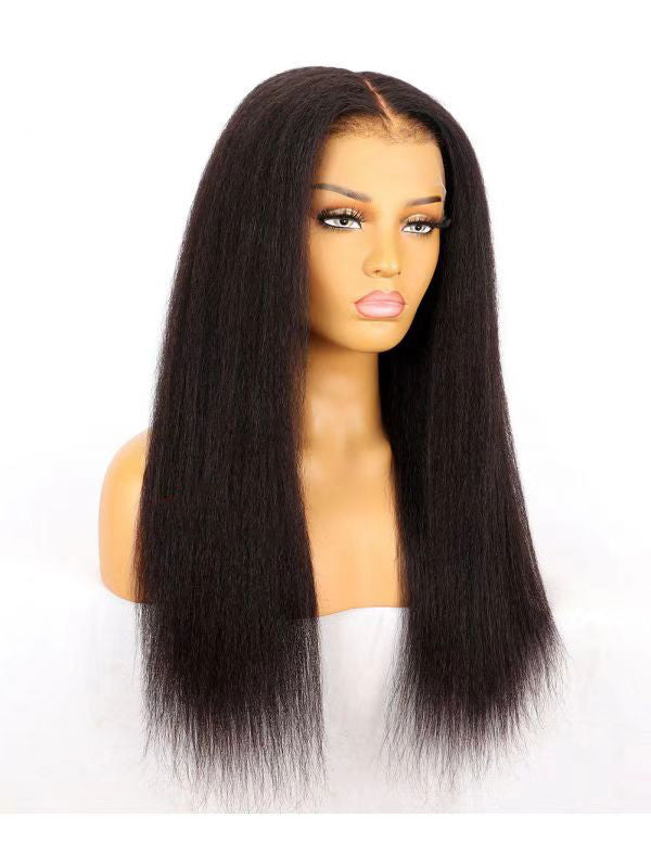 Luxury 6inches  Part HD Lace Wig Kinky Straight Hair Afro Kinky Clean Hairline[HD10]
