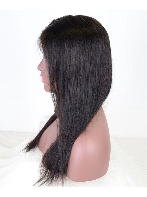 Invisable HD Lace Yaki Straight Indian Remy Hair 360 Wigs [HGLW002]