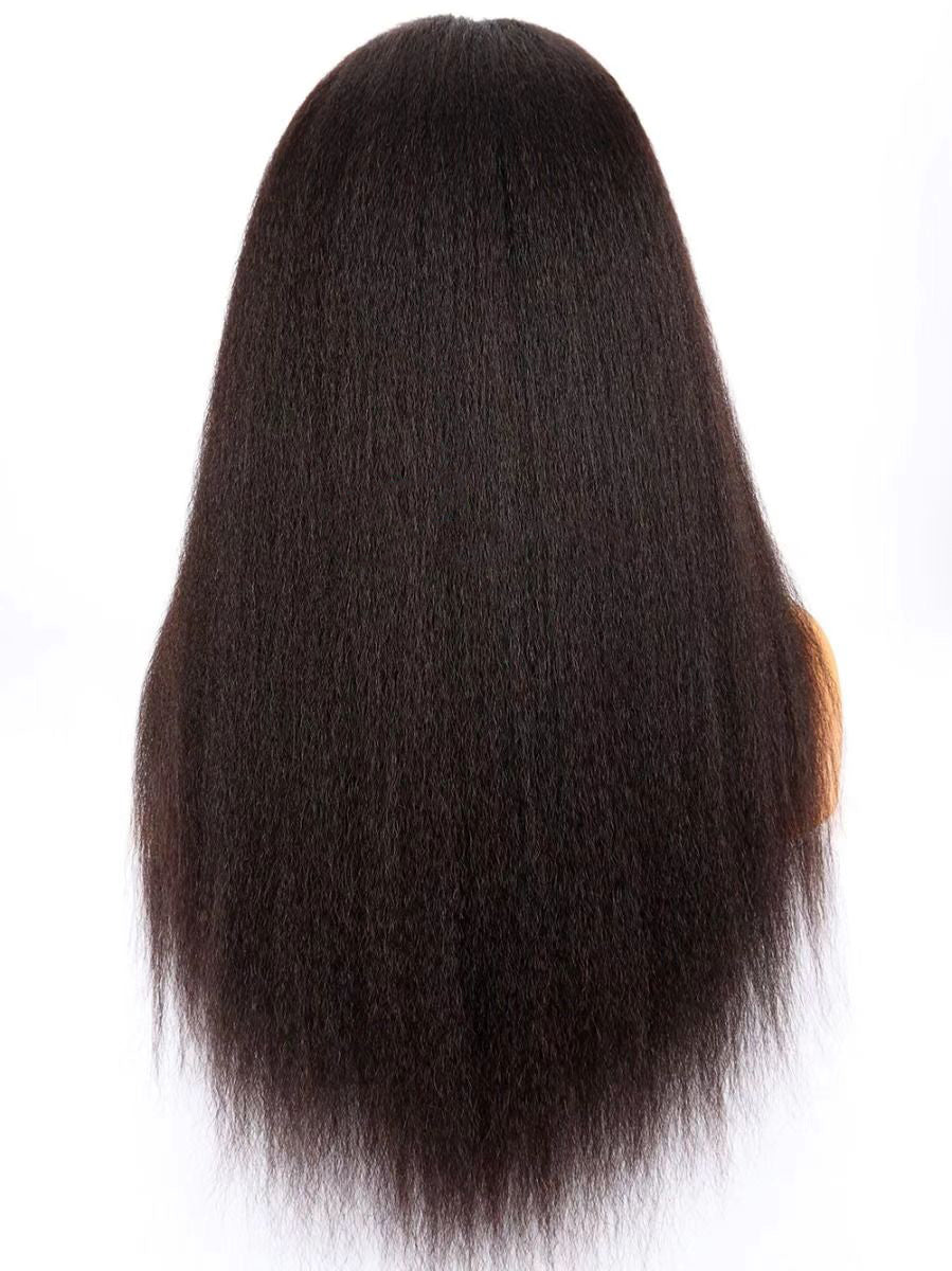 Heavy Density Kinky Straight Indian Remy Hair 360 Lace Wigs [HGLW015]