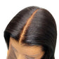 Jayla Black Wig With Bangs Bleached Knots Human Hair [JBK096]