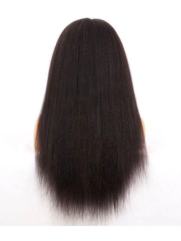Luxury 6inches  Part HD Lace Wig Kinky Straight Hair Afro Kinky Clean Hairline[HD10]