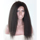 Kinky Straight Indian Remy Human Hair Glueless Lace Front Wigs [KGSW147]
